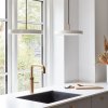 Hanglamp ASTERIA 31 cm, wit / goud, aluminum, Umage