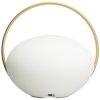 Draagbare tafellamp ORBIT 19 cm, goud, aluminum, Omvang