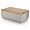 218861 6 chlebnik s prkenkem mattina 34 cm seda ocel bambus alessi