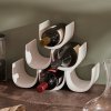 218858 1 drzak na lahev vina noe 34 cm bila plast alessi