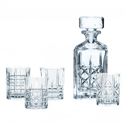 Чаши и карафа за уиски в комплект HIGHLAND, 5 бр., Nachtmann