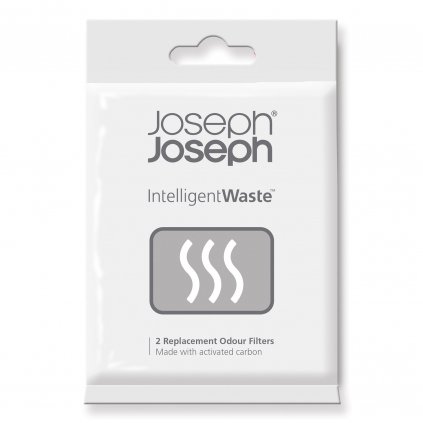 Резервни филтри за неприятни миризми INTELLIGENT WASTE, 2 бр., за кофи за боклук TOTEM, TITAN и STACK, Joseph Joseph