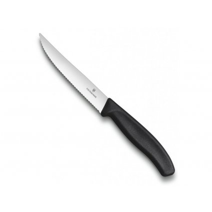 Нож за пържоли 12 см, черен, Victorinox