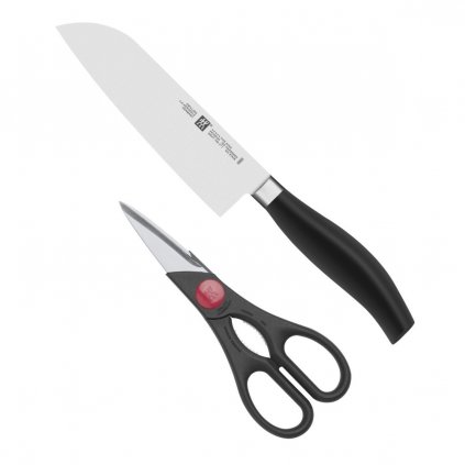 Нож Сантоку FIVE STAR и ножица в комплект, 2 бр., Zwilling