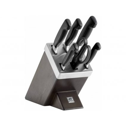 Комплект ножове с блок FOUR STAR, 6 бр., с ножица, Zwilling