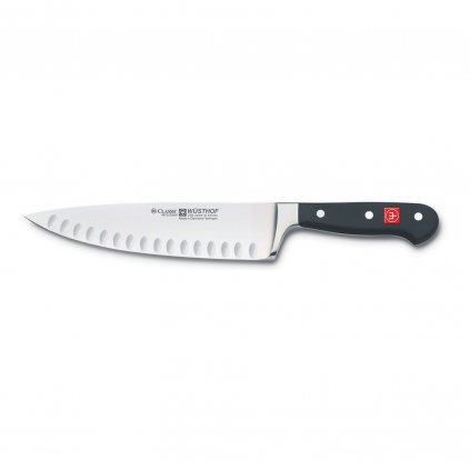 Нож на готвача CLASSIC, 20 см, с широко острие и жлебове, Wüsthof
