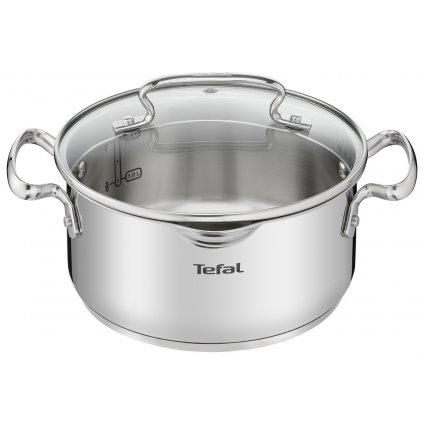 Тенджера DUETTO+ G7194455 20 см, 3л, с капак, Tefal