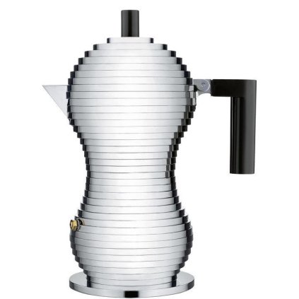 Кафеварка за еспресо за котлон PULCINA 150 мл, черна, Alessi