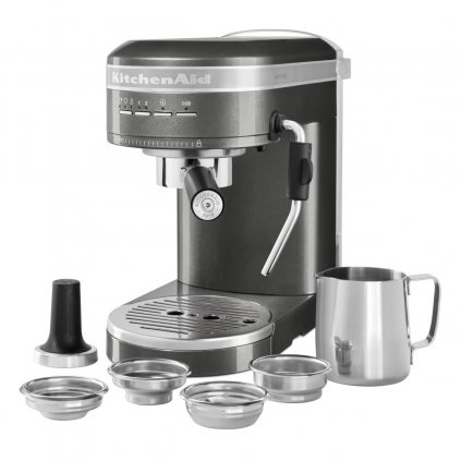 Кафемашинa с ръкохватка ARTISAN 5KES6503EMS, сребристо-сива, KitchenAid