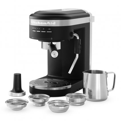 Кафемашинa с ръкохватка 5KES6403EBM, матово черна, KitchenAid