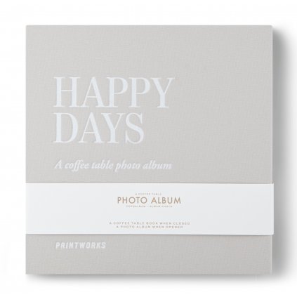 Албум за снимки HAPPY DAYS, сребрист, Printworks