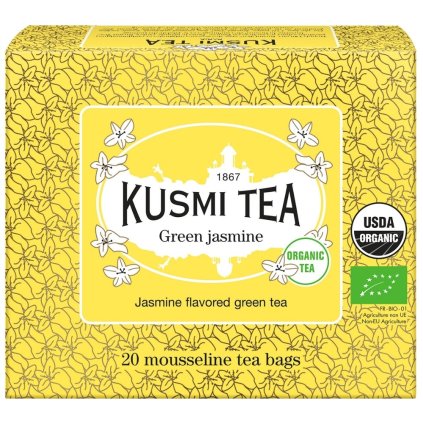 Зелен чай с жасмин, 20 муселинови пакетчета, Kusmi Tea