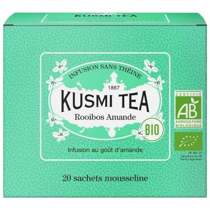 Чай от ройбос AMANDE, комплект 20 бр. муселинови пакетчета, Kusmi Tea
