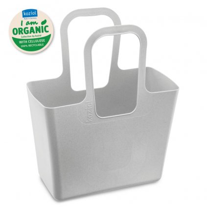 Чанта за пазаруване TASCHE XL, органично сива, Koziol