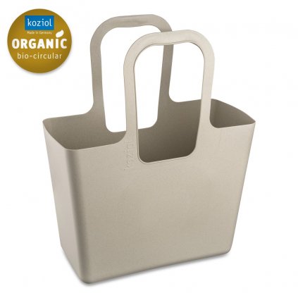 Чанта за пазаруване TASCHE XL, органично естествено сива, Koziol
