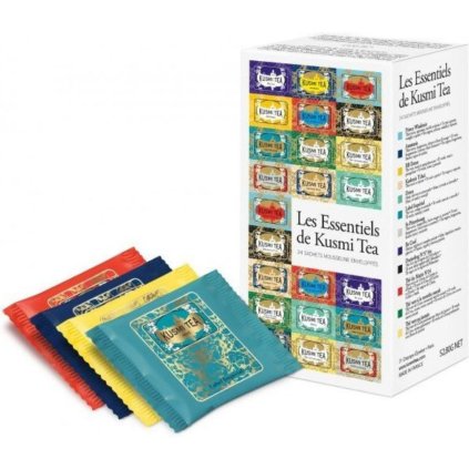 Комплект за чай THE ESSENTIALS, 24 муселинови пакетчета, Kusmi Tea