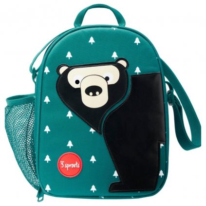 Детска чанта за обяд BEAR 20 см, синя, 3 Sprouts