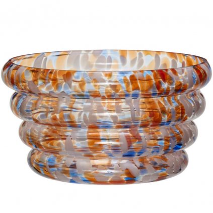 Декоративна купа BLAZE 31 см, многоцветна, стъкло, Hübsch