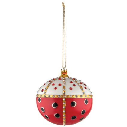 Коледен орнамент RE COCCINELLO, червен, Alessi