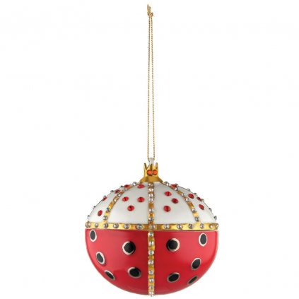 Коледен орнамент RE COCCINELLO, червен, Alessi