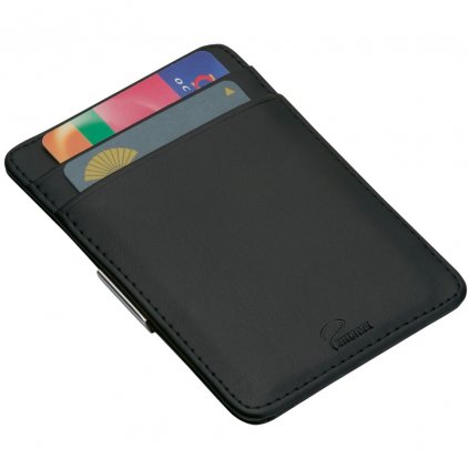 Кутийка за кредитни карти с клипс за пари GIORGIO 10 см, черна, Philippi