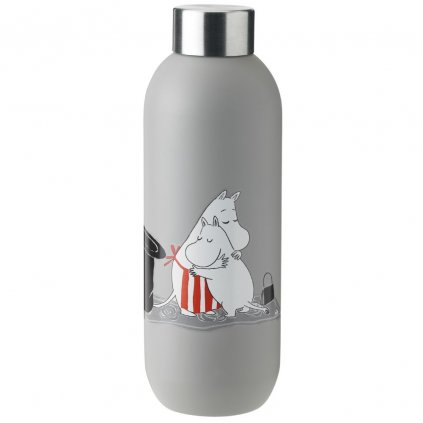 Термос TO GO CLICK MOOMIN 750 мл, меко светло сив, Stelton