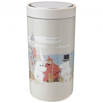 Чаша за пътуване TO GO CLICK MOOMIN 200 мл, цвят светъл пясък, Stelton