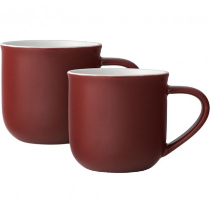 Чаша за чай MINIMA EVA, комплект 2 бр., 350 мл, червена, Viva Scandinavia