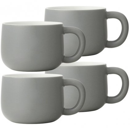Чашка за чай ISABELLA, комплект 4 бр., 250 мл, сива, Viva Scandinavia