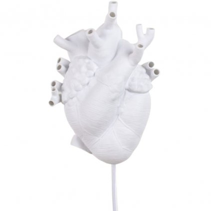 Стенна лампа HEART 32 cм, бяла, Seletti