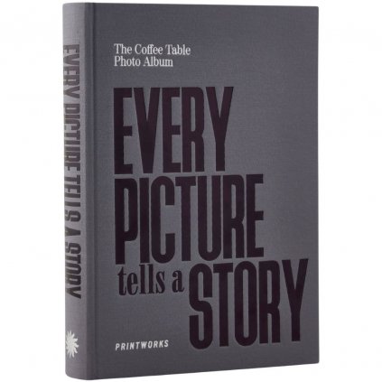 Албум за снимки EVERY PICTURE TELLS A STORY, сив, Printworks