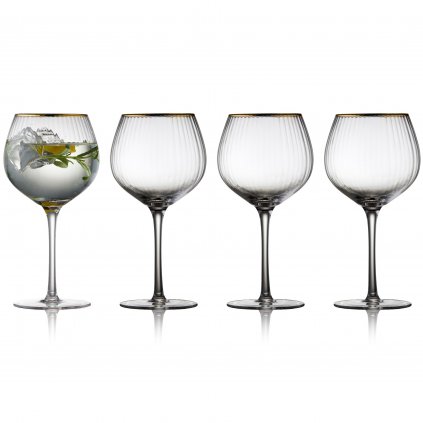 Чаша за джин и тоник PALERMO GOLD, комплект 4 бр., 650 мл, Lyngby Glas