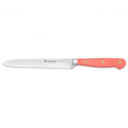 Нож за колбаси CLASSIC COLOUR 14 см, коралова праскова, Wüsthof
