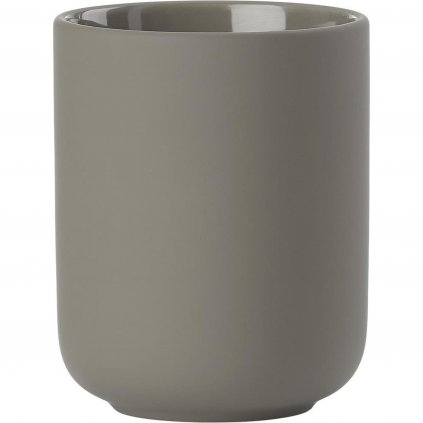 Чаша за четка за зъби UME 10 cм, сива, керамика, Zone Denmark