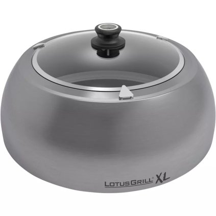 Капак за барбекю LOTUSGRILL XL 43,5 cм, неръждаема стомана, LotusGrill