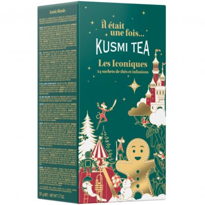 Комплект за чай ICONIC BIO 2023, 24 муселинови пакетчета, Kusmi Tea