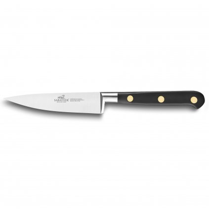 Нож за рязане IDÉAL 10 cм, с месингови нитове, черен, Lion Sabatier