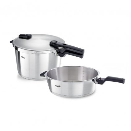 Тенджера под налягане VITAQUICK PREMIUM, комплект от 2, 4,0 л + 8,0 л, Fissler