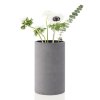 Ваза COLUNA S 20 cм, тъмно сива, PolyStone, Blomus