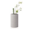 Ваза COLUNA S, 20 cм, светло сива, изкуствен камък, Blomus