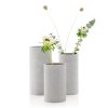 Ваза COLUNA S, 20 cм, светло сива, изкуствен камък, Blomus