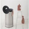 Кош за пране 35л, с пластмасов капак, матова стомана, Brabantia
