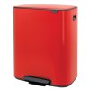 Кошче за отпадъци с педал BO 60л, червено, Brabantia