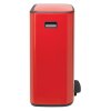 Кошче за отпадъци с педал BO 60л, червено, Brabantia