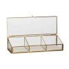 Кутия за бижута ECRU, комплект 3 бр., стъкло и желязо, Hübsch
