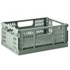 Щайга за съхранение CRATE L 43 cм, зелена, 3 Sprouts