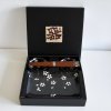 Комплект за суши с пръчици за хранене BLACK WITH WHITE PETALS, 6 бр., MIJ