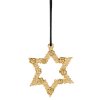 Коледен орнамент FLOWER STAR 7,5 см, позлатен, Rosendahl