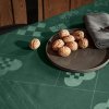 Коледна покривка за маса NATALE 150 x 370 cм, зелена тъкан жакард, Rosendahl