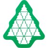 Формичка за бисквитки CHRISTMAS TREE, 27 см, зелена, Lékué